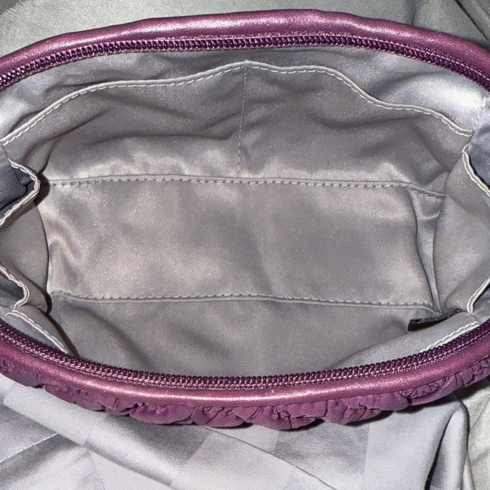 Coach Purple Quilted Cosmetic Bag - Picture 7 of 7